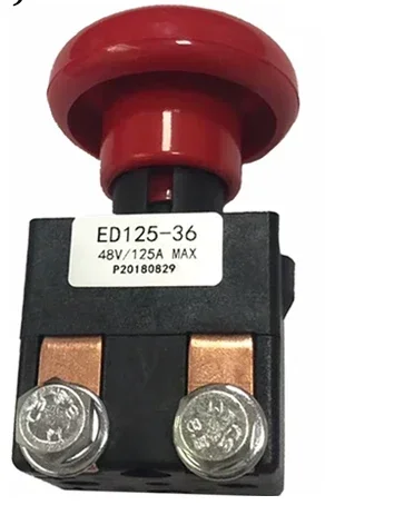 ED125-36 (48В) Аварийный выключатель Hangcha (125А) для электрических паллетных тележек, кнопка экстренной остановки, аксессуары для вилочных погрузчиков (art.: 3920da58e307b) - 3920da58e307b
