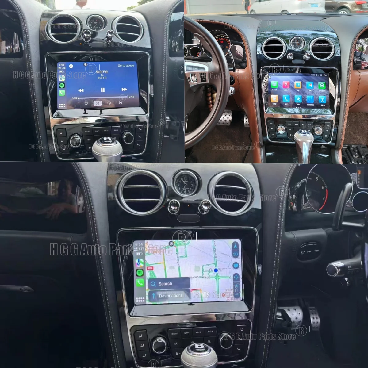 Автомагнитола 9 дюймов Android 15 с GPS-навигацией для Bentley Flying Spur Continental GT 2005-2019, CarPlay, мультимедийный плеер, DSP, головное устройство (art.: 3920dbdb7b855) - 3920dbdb7b855
