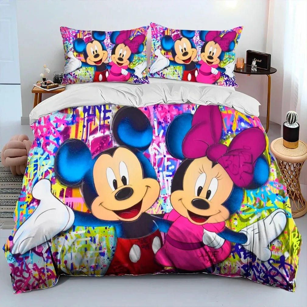 Комплект постельного белья с мультяшным принтом Микки Маус и Дональд Дак одеяло