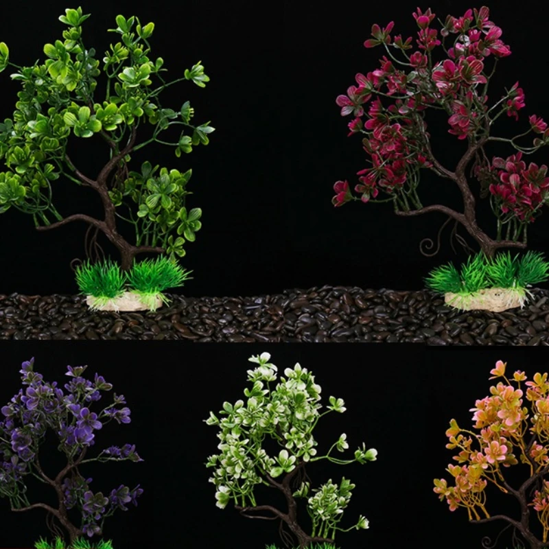 

Fish Tank Landscaping Decoration Simulation Artificial Fake Moss Water Grass Tree Aquarium Set Accessories Aquarium Supplies