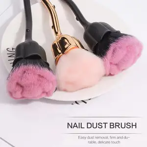 1 Pc Nail Art Brush Soft Clean Dust Powder Pink Rose Flower Shape Blush Foundation Powder Make Up Br in Pakistan