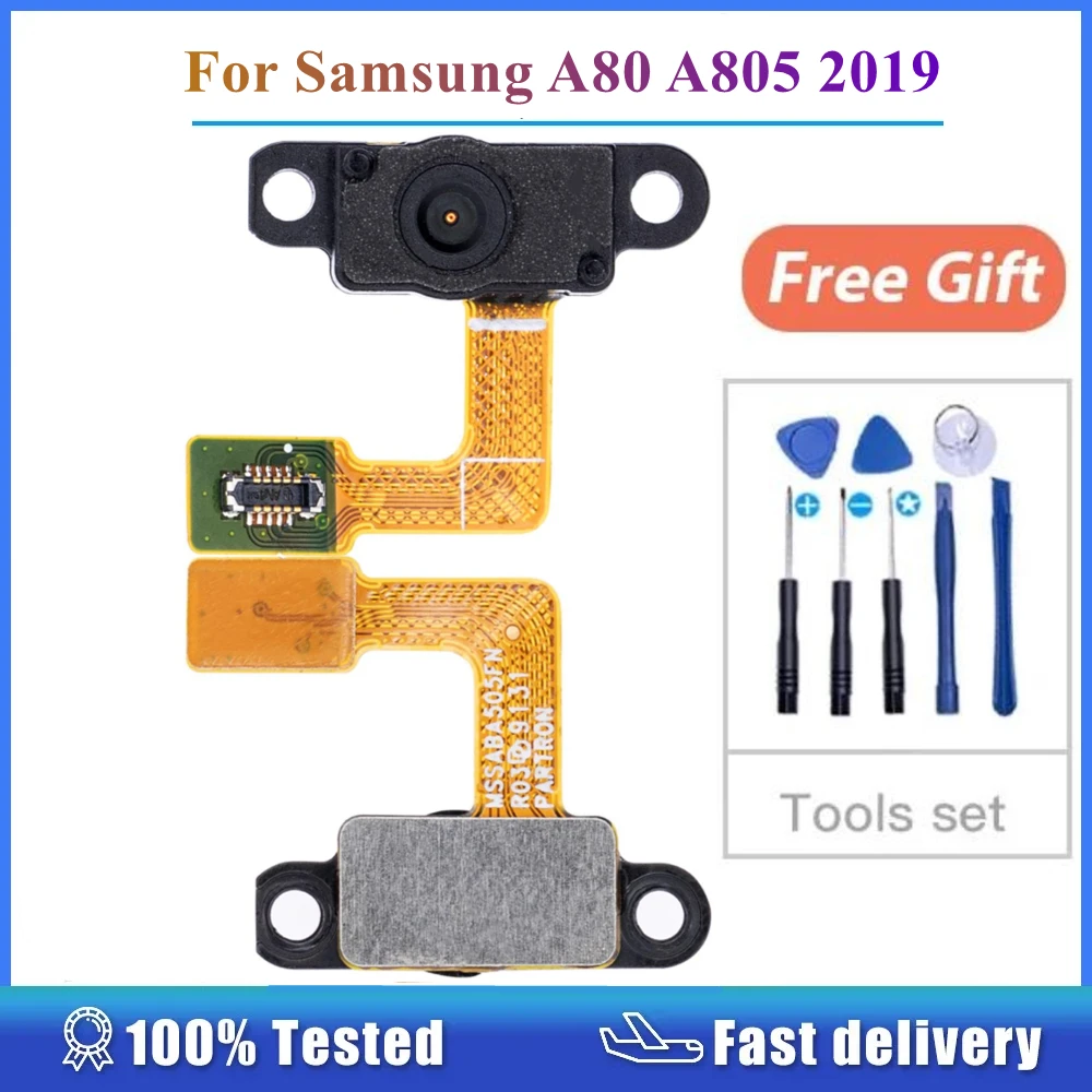Для Samsung Galaxy A50 A505 A80 A805 2019 Главная Кнопка Датчик отпечатков пальцев датчик приближения гибкий кабель запасная часть для замены