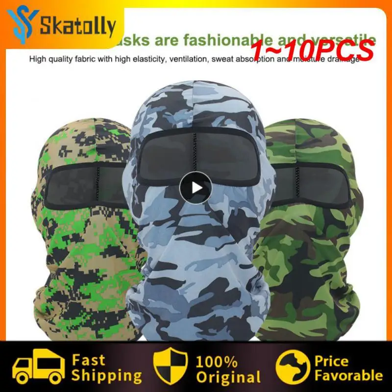 

1~10PCS Motorcycle Face Mask Motorcycle Unisex Tactical Face Shield Mascara Ski Mask Full Face Mask Gangster Mask #