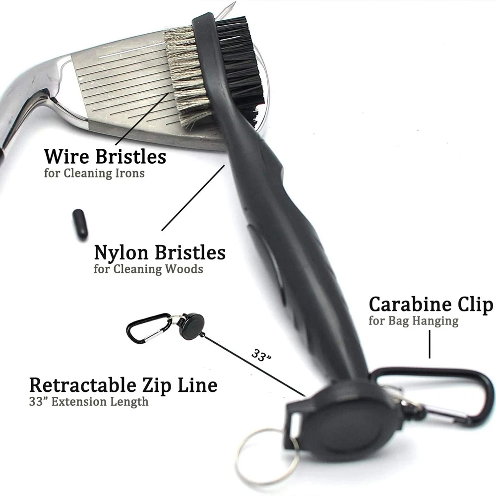 Полотенце для гольфа GLOOF из микрофибры с вафельным узором щетка очистки пазов