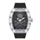 Luxury Quartz Watch Military Top Brand Men Sport Watches Male Tonneau Transparent White Silicone Strap Diamond Skull Wristwatch Other Image