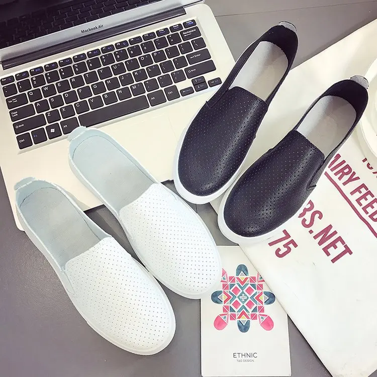 

Women's Shoes 2021 Spring New Flat White Shoes Korean round Toe Pregnant Women's Gommino Slip-on Women's Shoes Wholesale