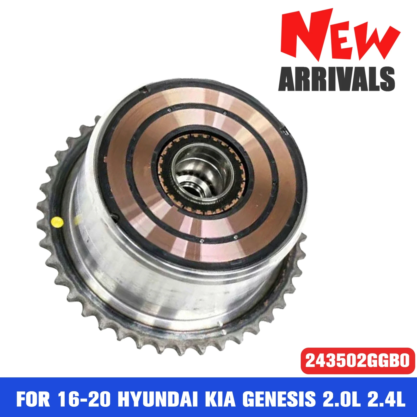 

1PC Automobile Gear 243502GGB0 for 16-20 Hyundai Kia Genesis 2.0L 2.4L Intake CVVT Gear Car Accessories