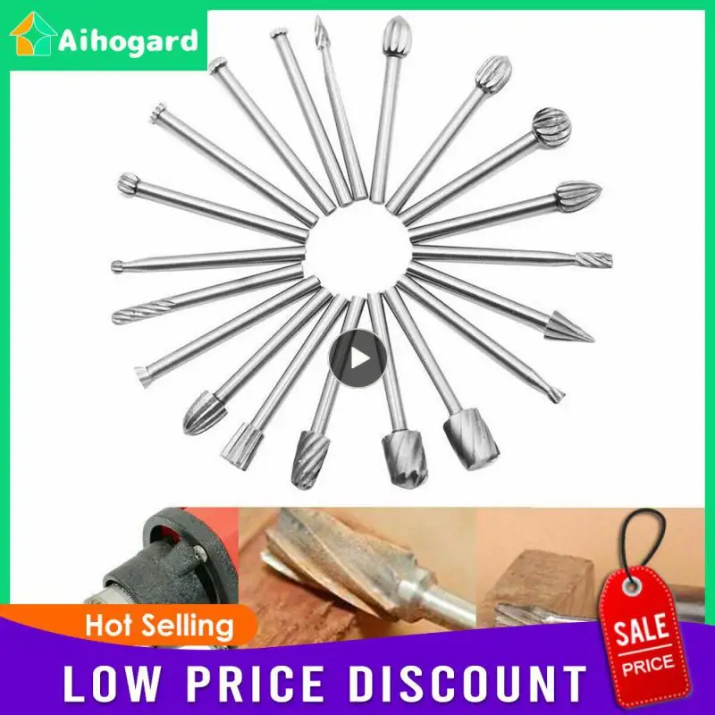 

1~10PCS Rotary Burrs Drill Bits Tool Set Tungsten Carbide Cutter CNC Engraving Bit Wood Carving For Rotary Tool Abrasive Tools