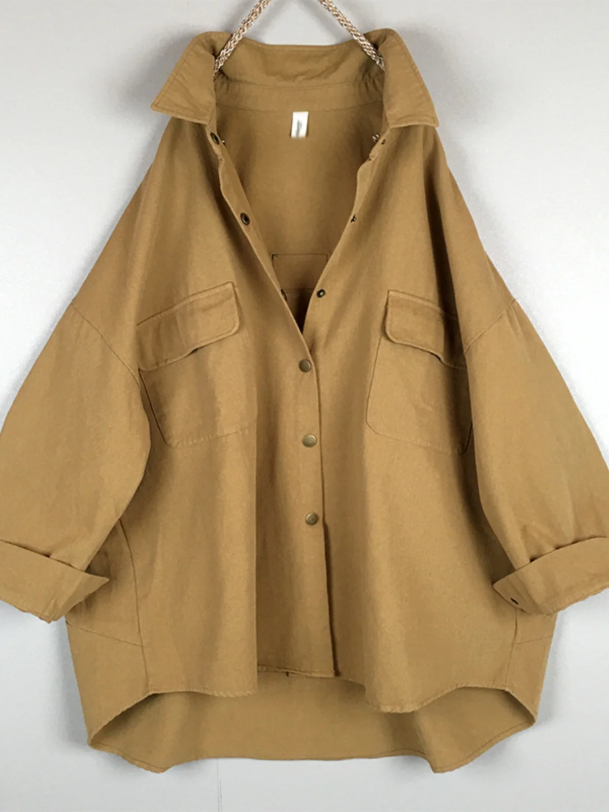 SuperAen 2024 просторная рубашка большого размера в стиле бойфренда Женская длинная