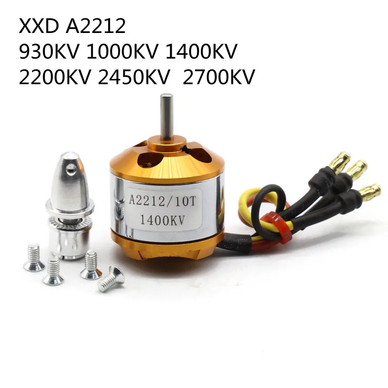 Бесщеточный мотор XXD A2212 930KV 1000KV 1400KV 2200KV 2450KV 2700KV с внешним ротором
