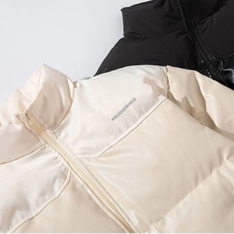 2023 Harajuku Pu Winter Mens Parkas Warm Thicken Fashion Coat Oversize Casual Jacket Streetwear Hip Hop Unisex Outwear