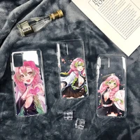 mitsuri kanroji kimetsu no yaiba anime phone case transparent soft for iphone 12 11 13 7 8 6 s plus x xs xr pro max mini
