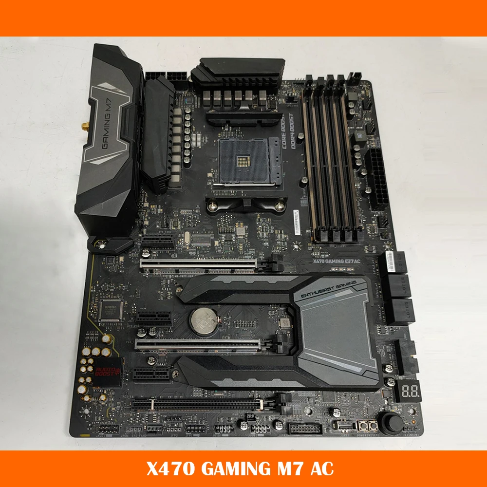 

For Msi X470 GAMING M7 AC Desktop Motherboard AM4 DDR4 64GB M.2*2 USB3.1 SATA3 ATX Original Quality Work Fine
