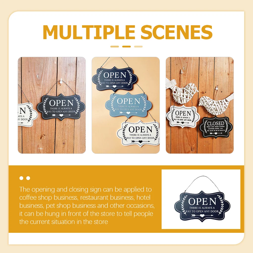 Вывеска открывающаяся подвесная дверь Закрытая подвеска двусторонние