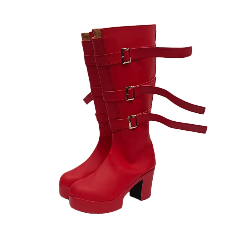 ONE PIECEE Perona Обувь для косплея Сапоги ручной работы в стиле комиксов на Хэллоуин