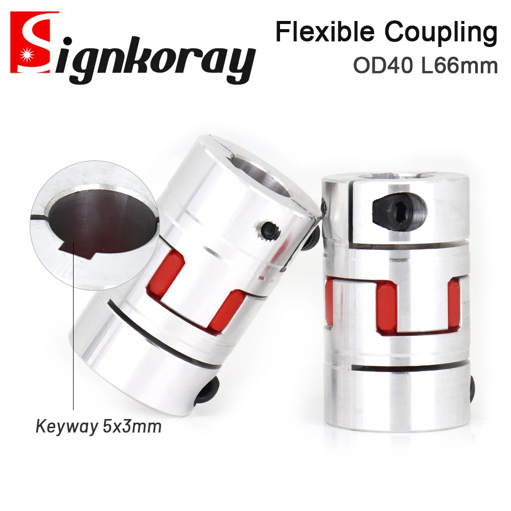 SignkoRay D40L66 серия из алюминиевого сплава муфта с высоким крутящим моментом Серводвигатель шариковый винт CNC кровать Эластичная муфта 8/10/12/14/19 мм