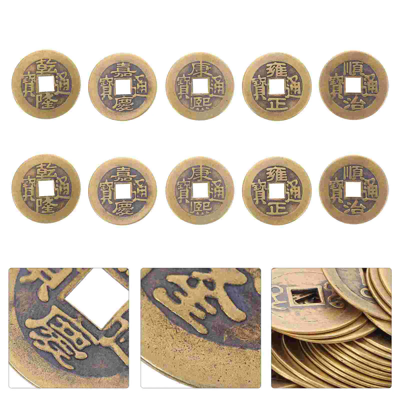 

Chinesebrass Charms Fortune Ornament Bracelet Making Lucky Lunar Diy Craft Materialsdecorative Fake Year New Amulet Wealth