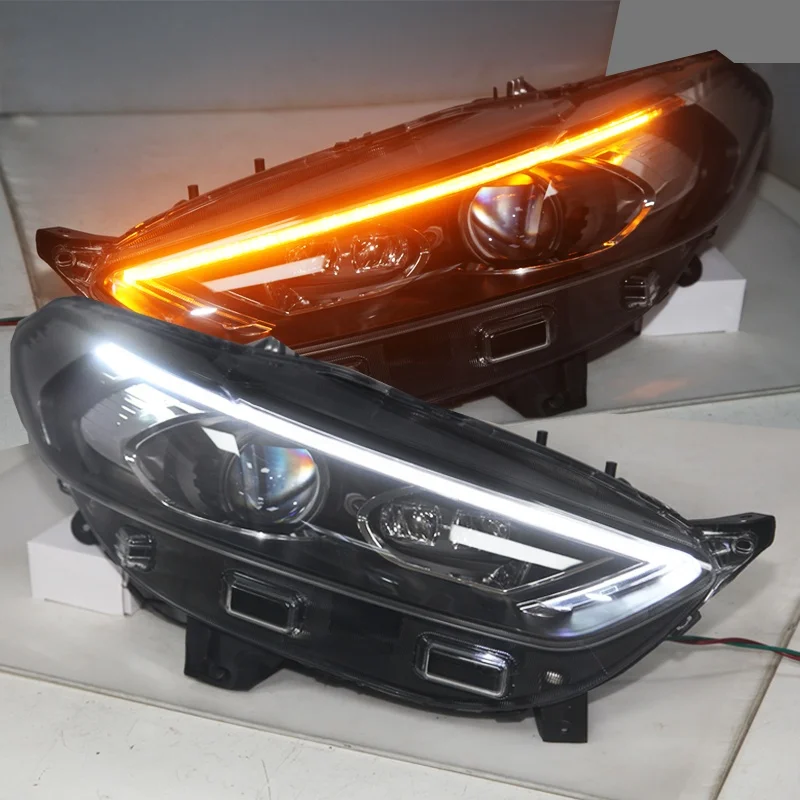 

led Flowing turning light for Mondeo LED Head Lamps LED Light For FORD Fusion 2013-2015 TLZ