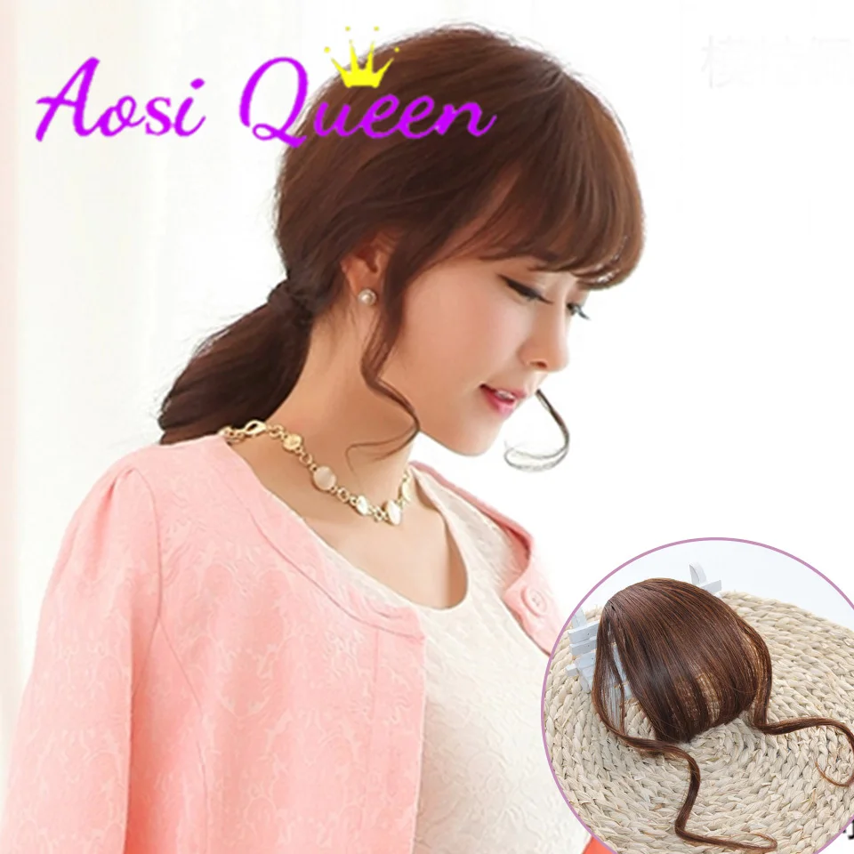 

Как длинные челки двухсторонняя бахрома черные коричневые натуральные волосы удлинение передние волосы с зажимом для наращивания верхние ...