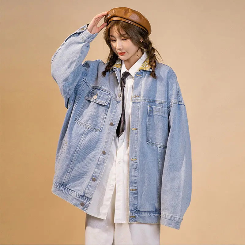 Куртка Базовая Женская свободного кроя повседневная универсальная уличная