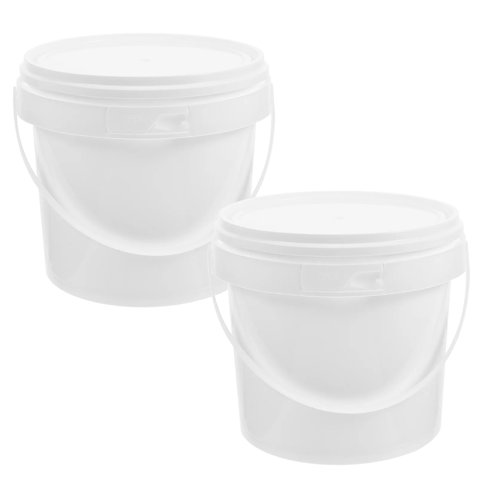 

Cabinet Ice Cream Containers Lids Food Storage Bucket Kids Toy Portable Plastic Household