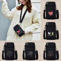 universal casual mobile phone bag for huaweihtclg case sports arm bags shoulder shopping coin pouch pocket nurse pattern