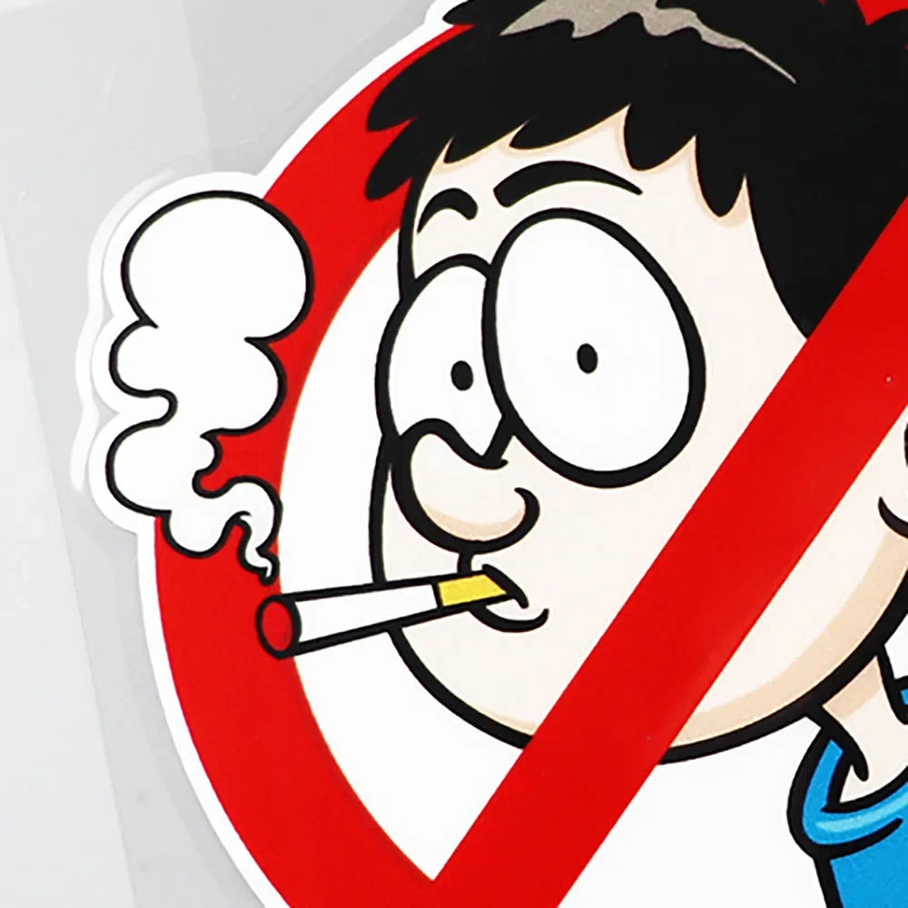 Мультяшная наклейка на автомобиль не курить для кузова автомобиля и мотоцикла