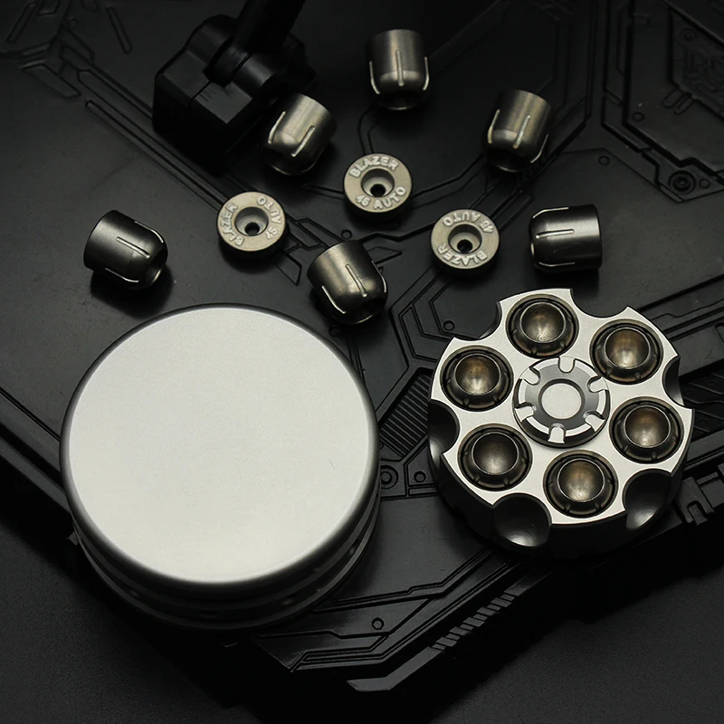 Py Left Wheel Rotor plus Fingertip Gyro EDC Titanium Alloy Adult Finger Decompression Toy enlarge