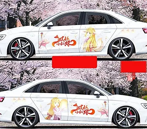 

Wgjbmg Fox Spirit Matchmaker/Tu Shan Susu/Large Sticker On Both Sides of The Body/Waterproof Large Car Stickers/Car Sticker for