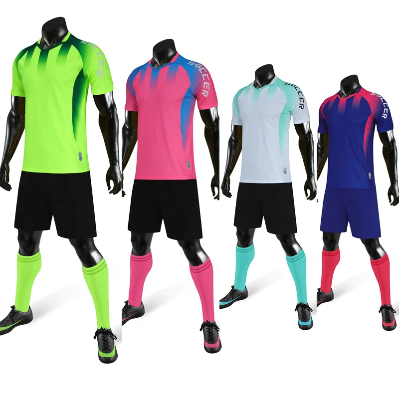 

Men's High-Quality Professional Football Jerseys Children's Sports Suit Set DIY Customized Soccer Team Training Match Uniforms
