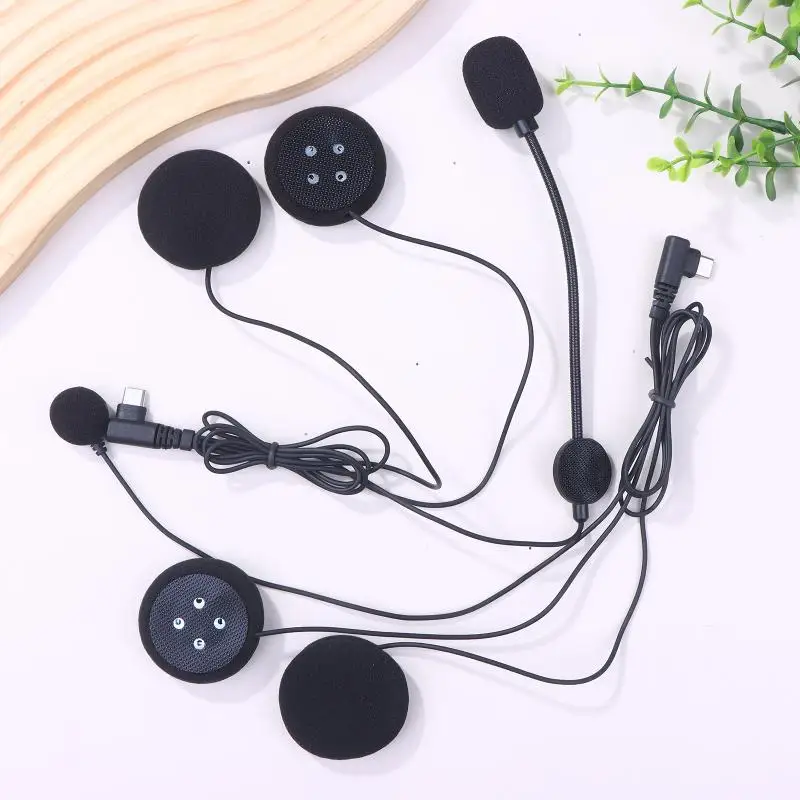 Фото Интерфейс TYPE-C для шлема, Bluetooth-гарнитура для LEXIN B4FM/GTX/G2P/G16/G1/MeshCom/Novus, аудионабор для мотоцикла №5