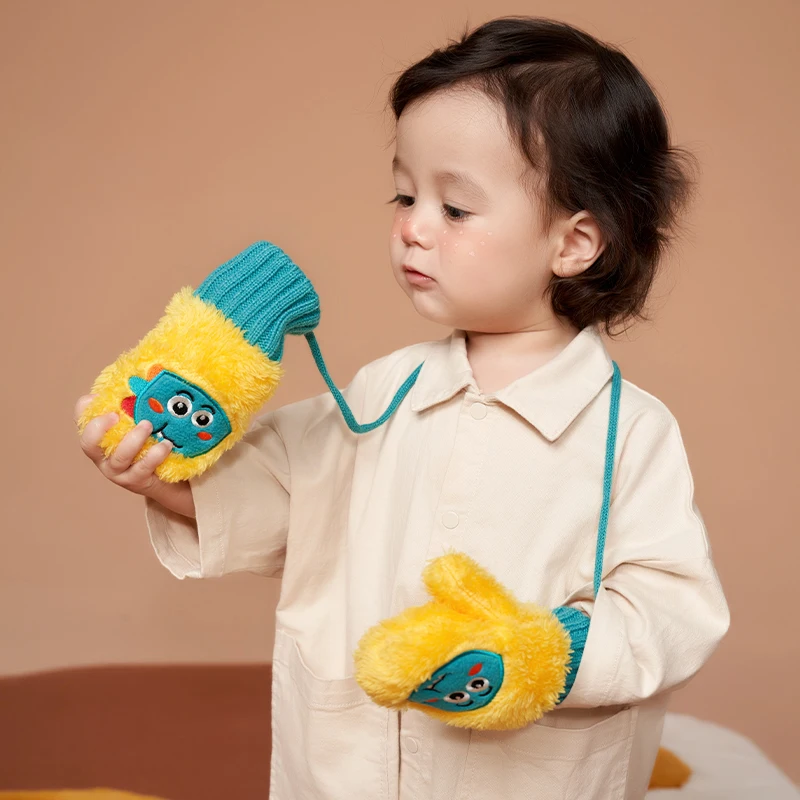 

Kocotree Kids Knitted Gloves Winter Warm Children Mittens Boys Girls Cute Cartoons Soft Gloves for 3-10 Years Old