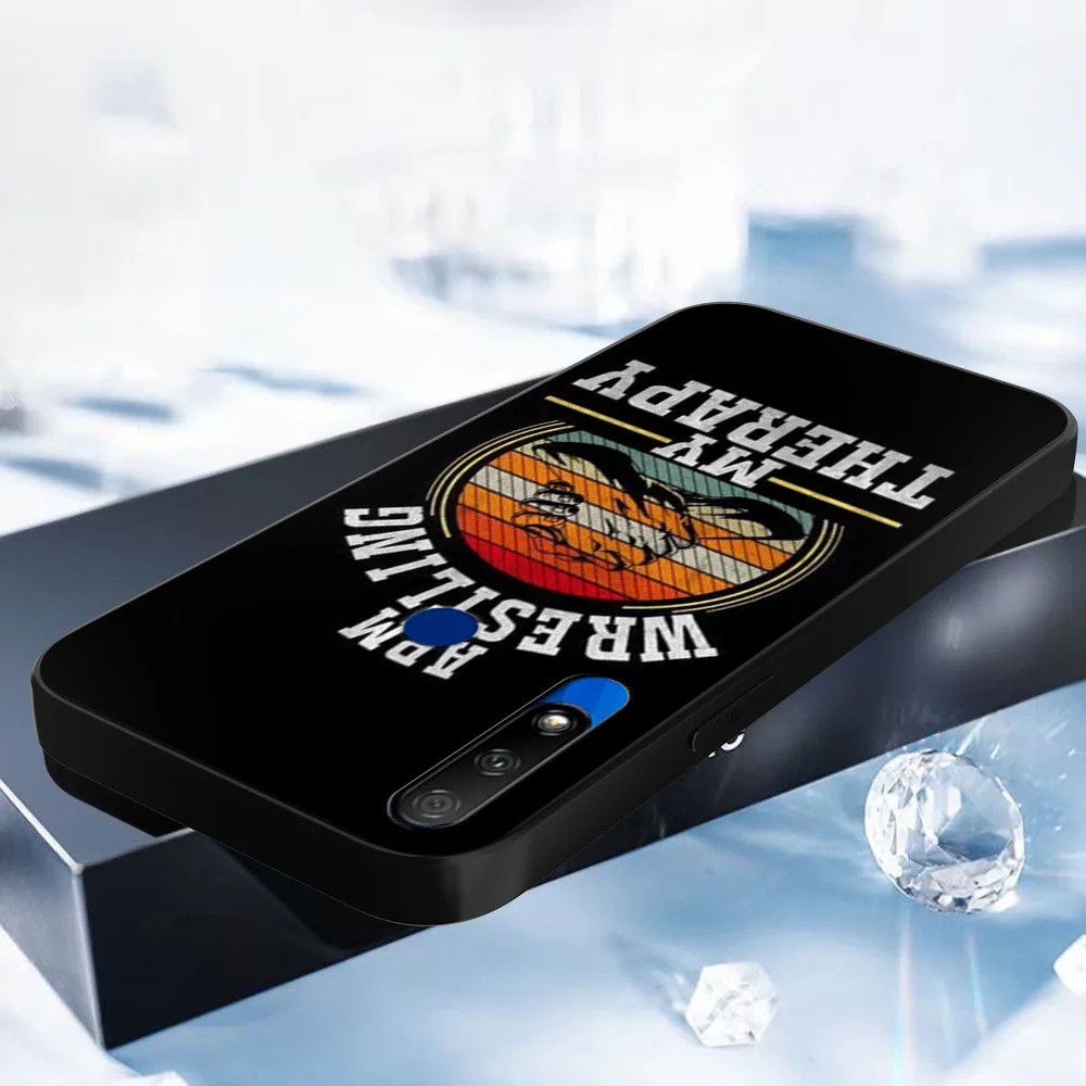 Для Honor 9X Global Case Premium Cover на Huawei STK-LX1 черный чехол из ТПУ с рукой для борьбы