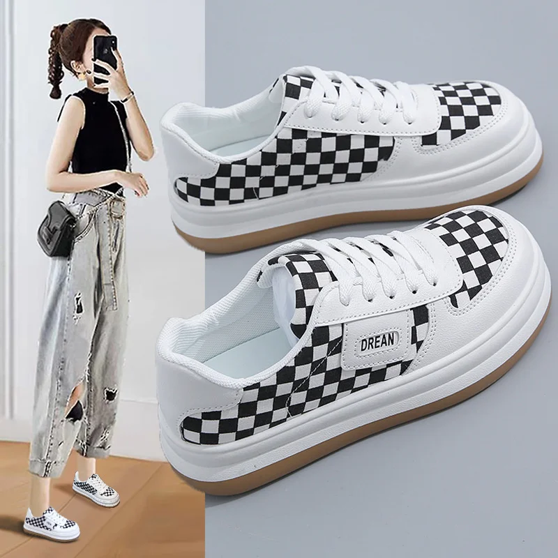 

Little white shoes women 2022 new spring women's shoes ins low top shoes women's breathable thick soled casual single shoes L20