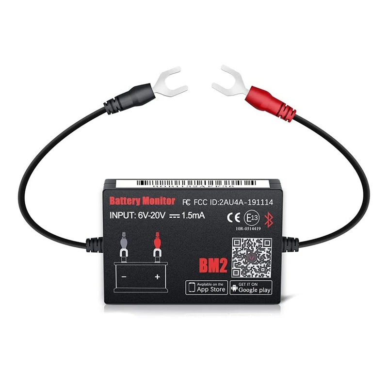 

Bluetooth BM2 12V Battery Monitor Car Battery Analyzer Test Battery Diagnostic Tool For Android IOS Phone