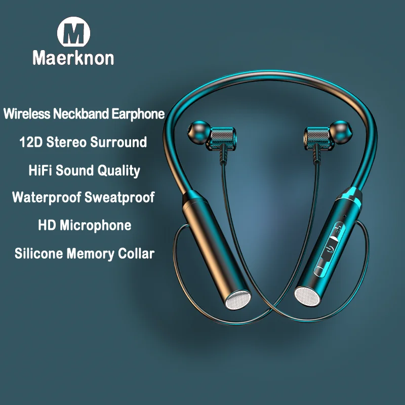 

TWS B3 Wireless Bluetooth Earphones 9D HiFi Sound Waterproof Noise Reduction With Mic Magnetic Sport Neckband Headset Earbuds
