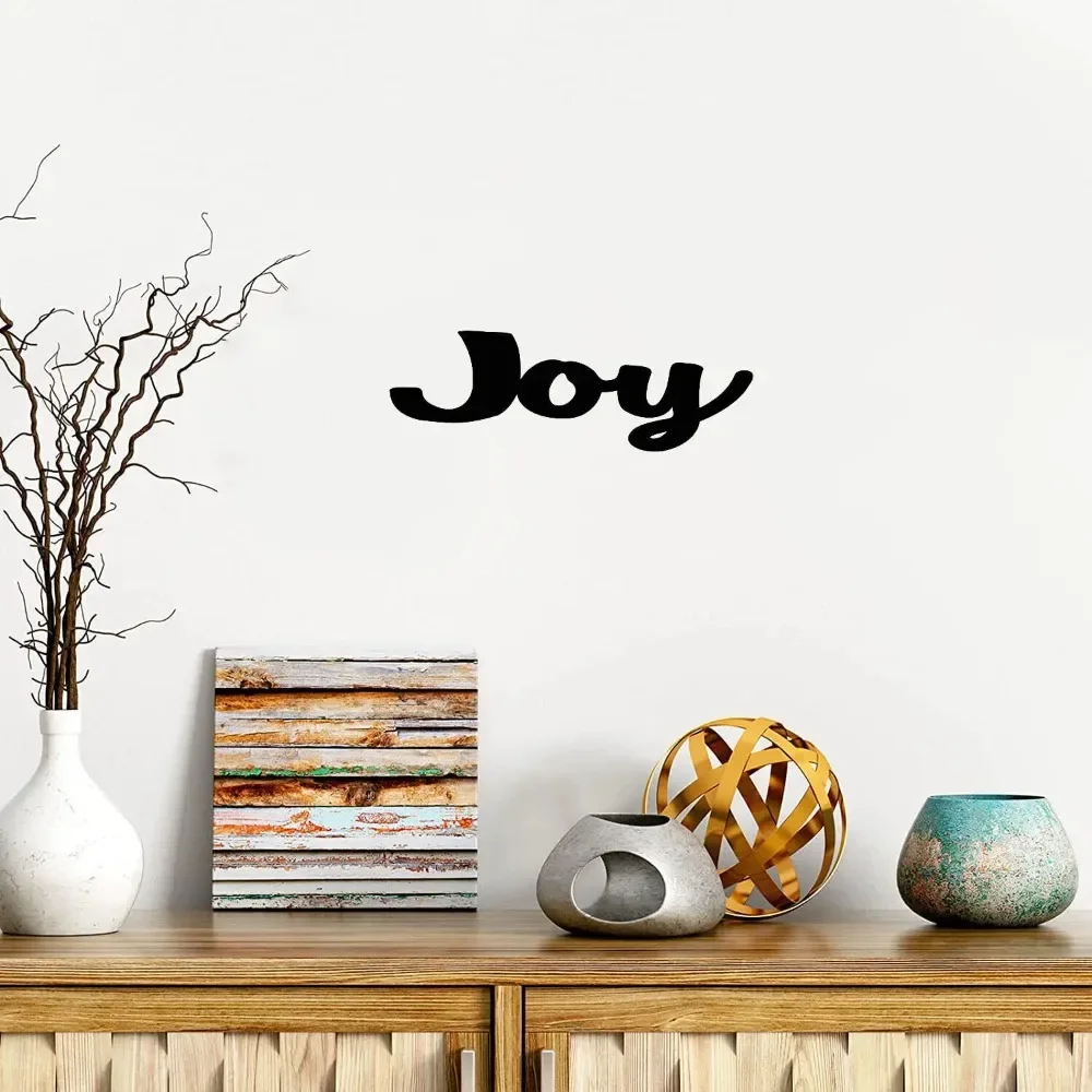Металлическое Украшение На Стену Joy Word Элегантно Изготовленное Железное