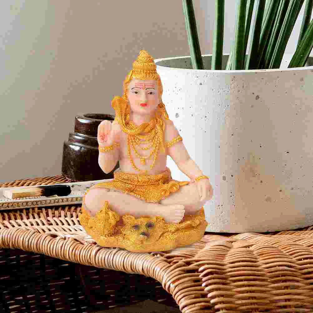 Статуя Шива декор для рабочего стола индуистский Бог статуи Будды из смолы ретро