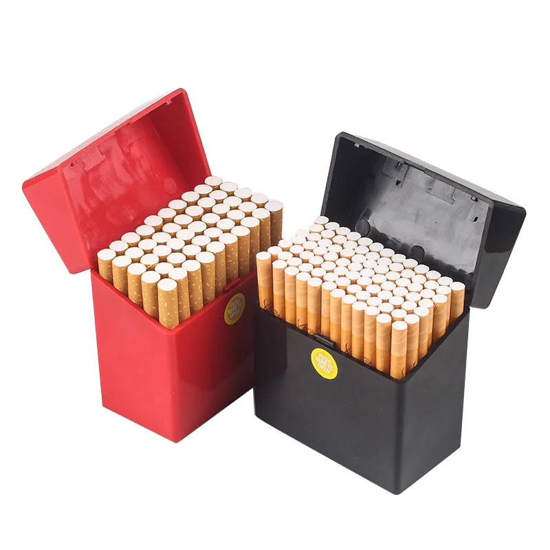 20/25/30/40/50 high-capacity cigarette case portable plastic thick storage box moisture-proof sealed |