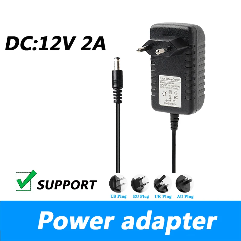 

AC100-240V DC 12V 2A источник питания, штепсельная вилка стандарта Великобритании, источник питания 5,5*2,1 мм