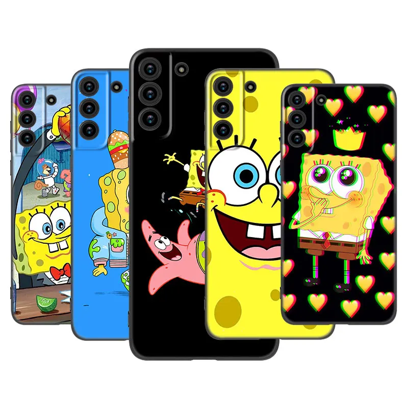 

Cartoon Best-Friend Phone Case For Samsung Galaxy S22 S21 S20 Ultra FE S10 Lite 5G S10E S9 S8 Plus Soft TPU Black Cover
