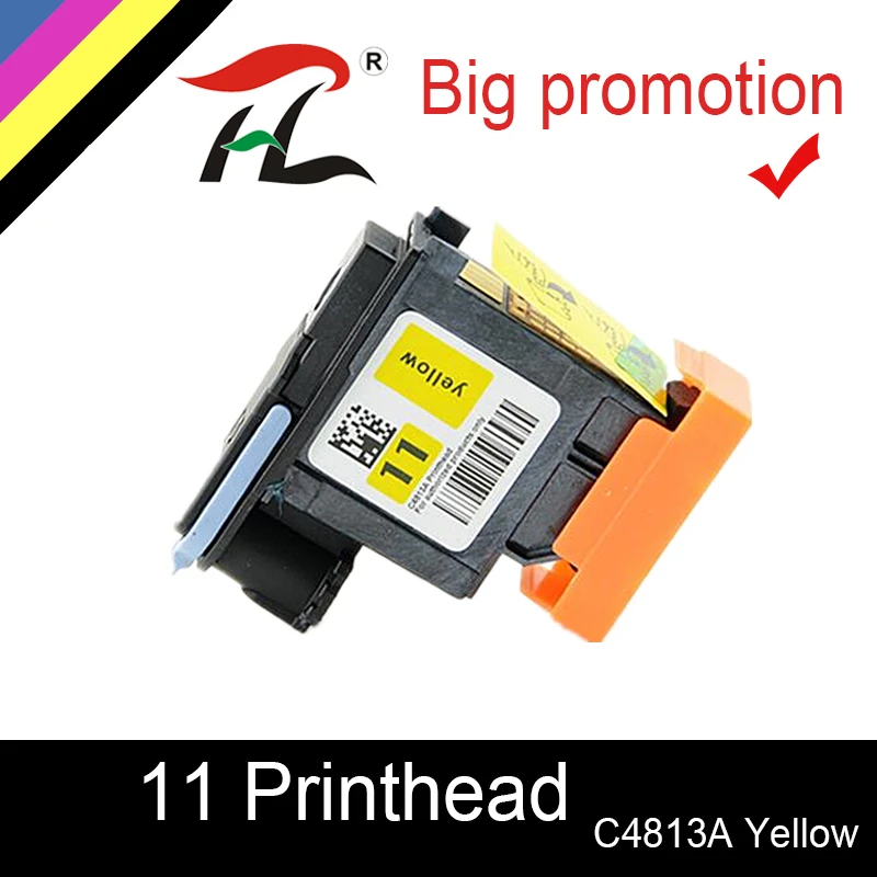 Cabezal de impresión amarillo para impresora HP 11, cabezal de impresión C4813A para HP Designjet 70, 100, 110, 111, 120, 500, 510, 800