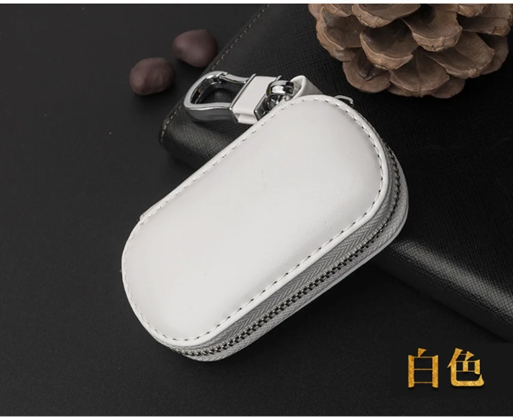 

For Opel Volvo Benz KIA BMW Infiniti Land Rover Jeep Subaru Acura Leather Car Key Case Remote Key Cover Car Interior