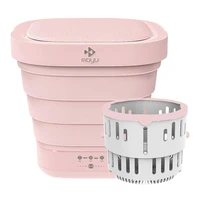 mini portable bucket washer foldable washing machine small washer and dryer travel for underwear socks baby clothes towels