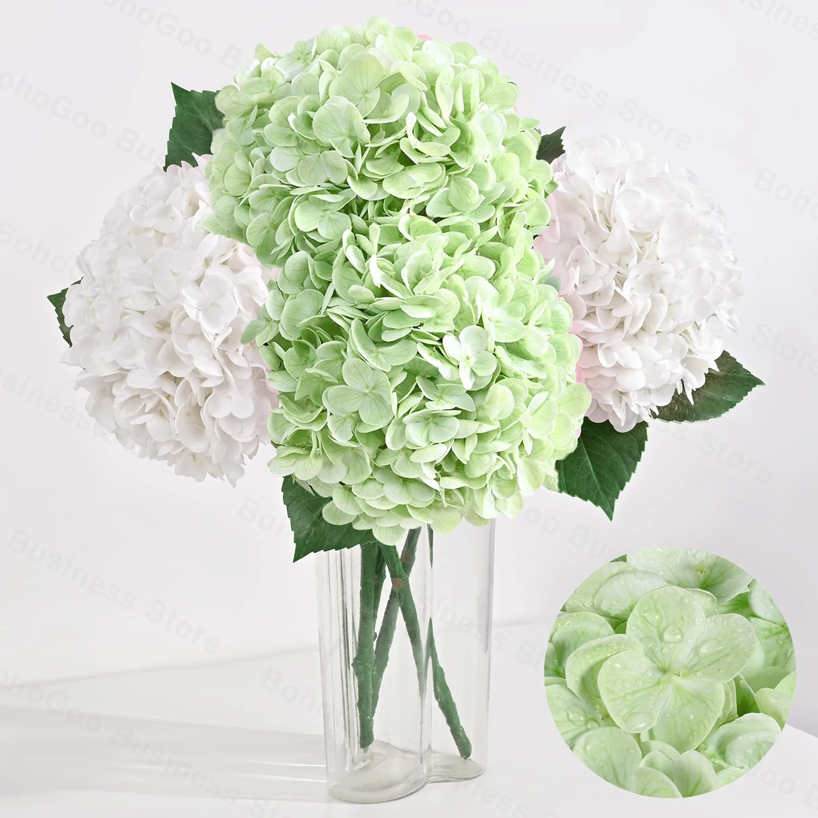 

Искусственные цветы гортензии латекс 21"