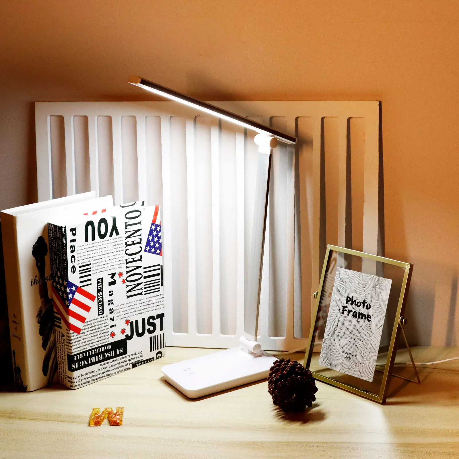 

Настосветильник лампа с защитой глаз, 5 Вт, Складная Настольная лампа с высоким освещением и светодиодными бусинами, регулируемая яркость ...