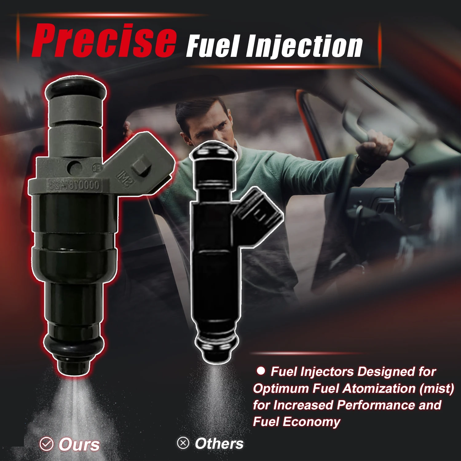 Фото 4шт. 0000787423   Топливные форсунки для Mercedes-Benz C-CLASS C180 C200 W124 S202 W202 M111 M161 FJ140 №2