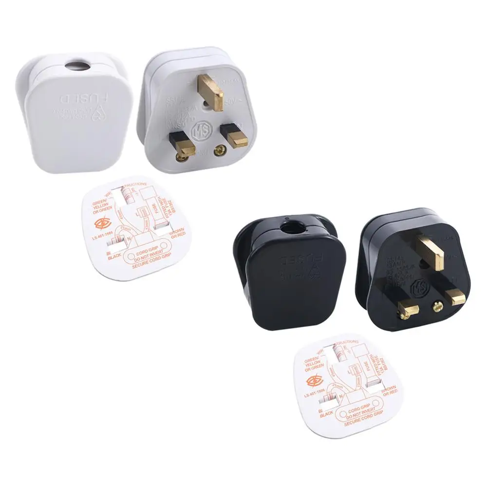 

Detachable All copper injection Triangle 3 Cores Hardware Accessories Assembled Converters Power Plug Adapter Wiring Head