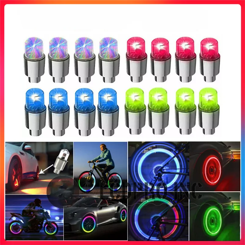 

2PCS Car Auto Wheel Tire Tyre Air Valve Stem LED Light Caps Cover Accessories