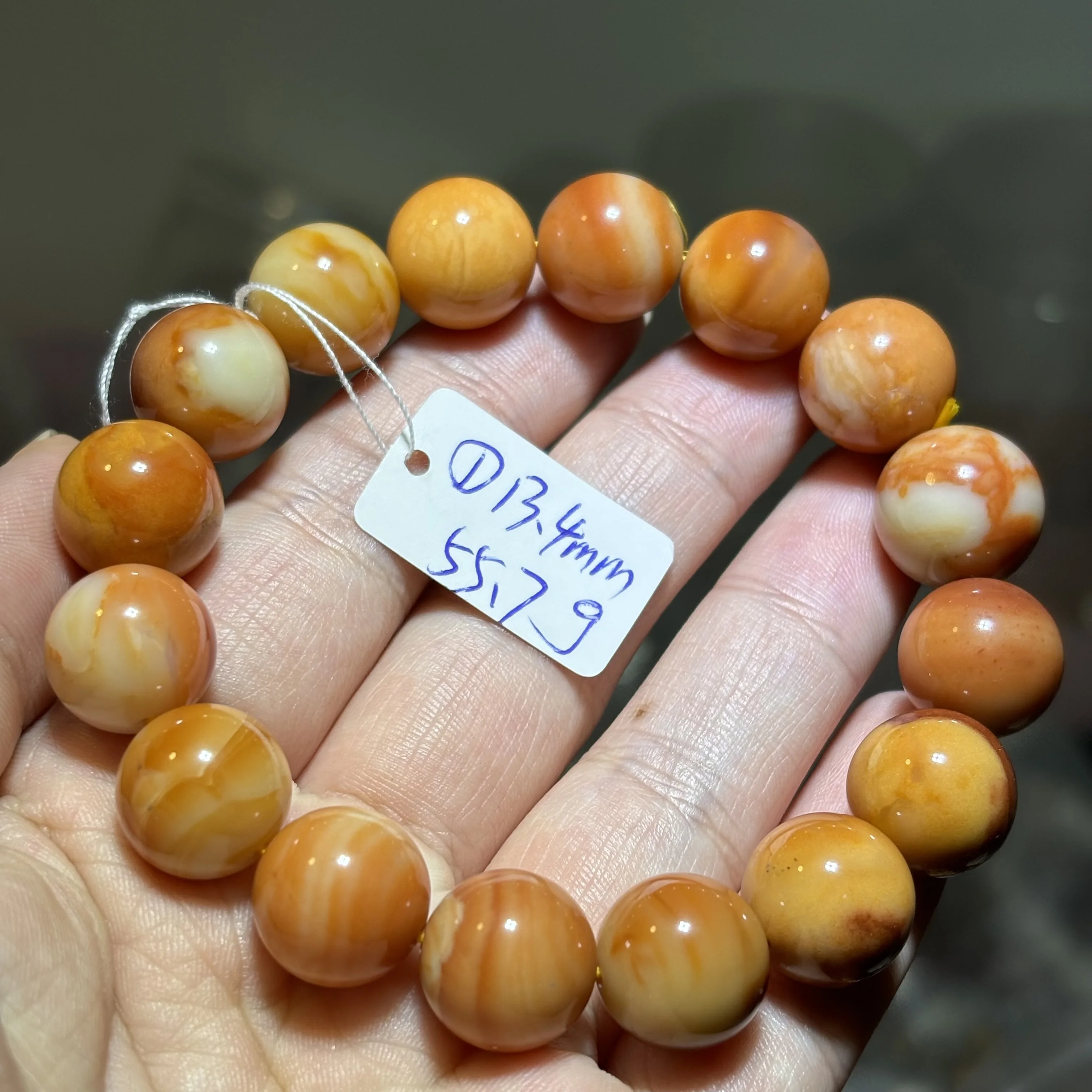 Natural Crystal Myanmar Topaz round Beads Bracelet Jewelry One Thing Picture